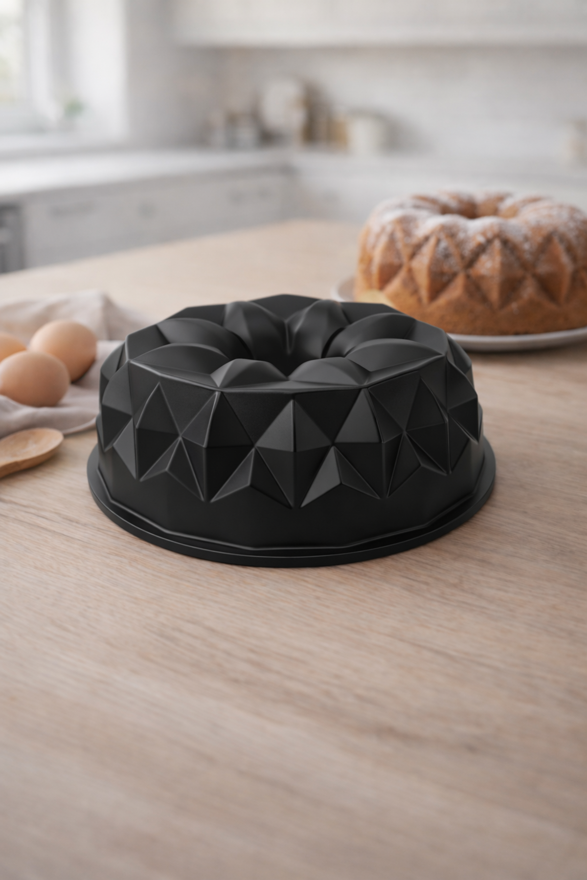 Helios Döküm Kek Kalıbı 25cm Siyah