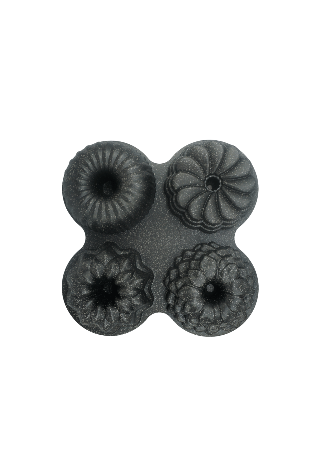 Viona 4'lü Muffin Döküm Kek Kalıbı Antrasit