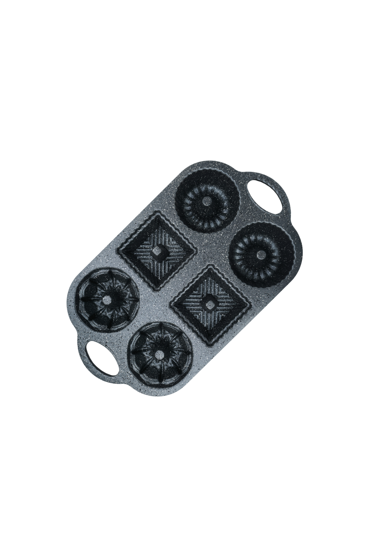 Hexa 6'lı Muffin Döküm Kek Kalıbı Gold