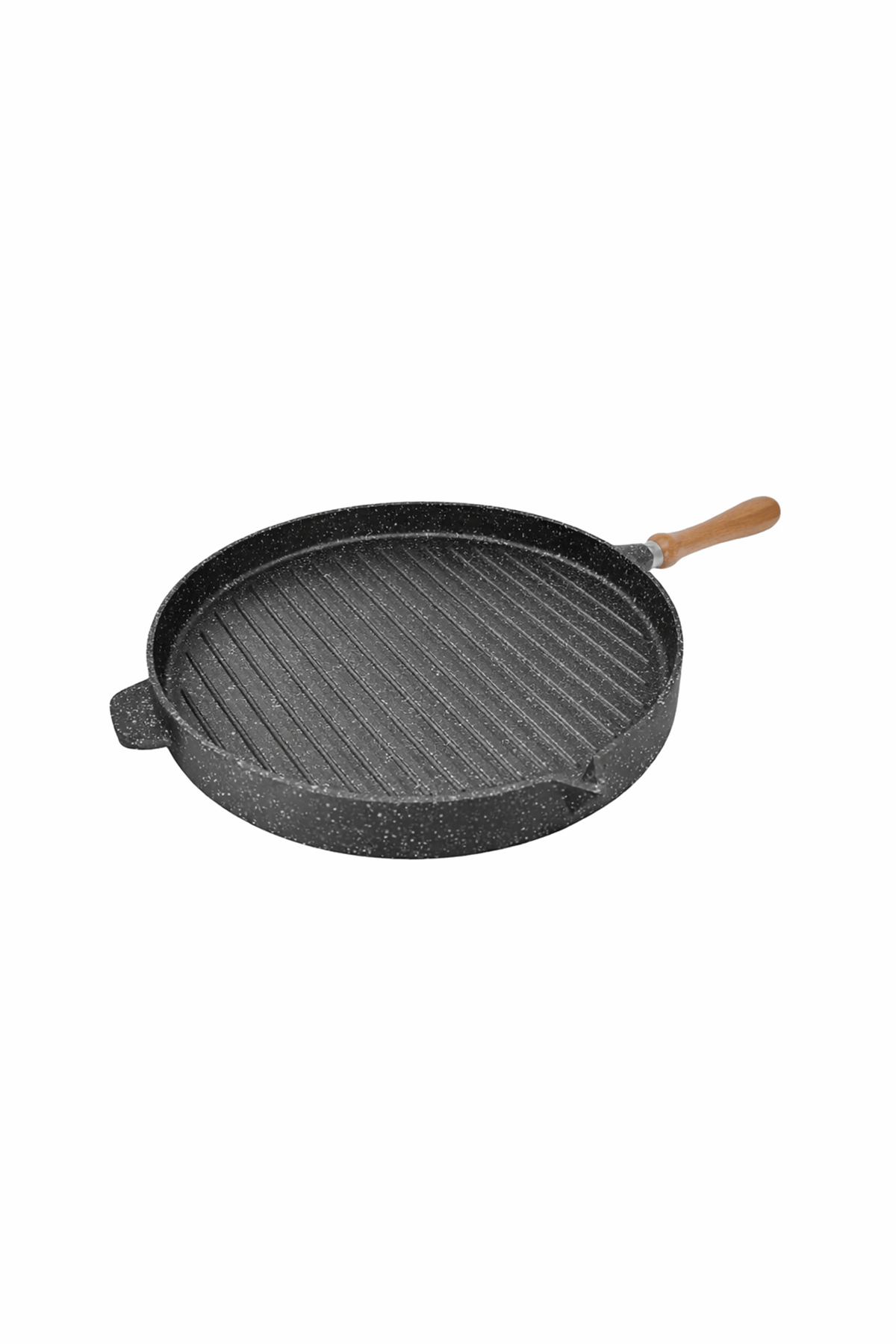 Riva Elite 35 cm Döküm Gözleme Tavası – Ahşap Saplı Siyah