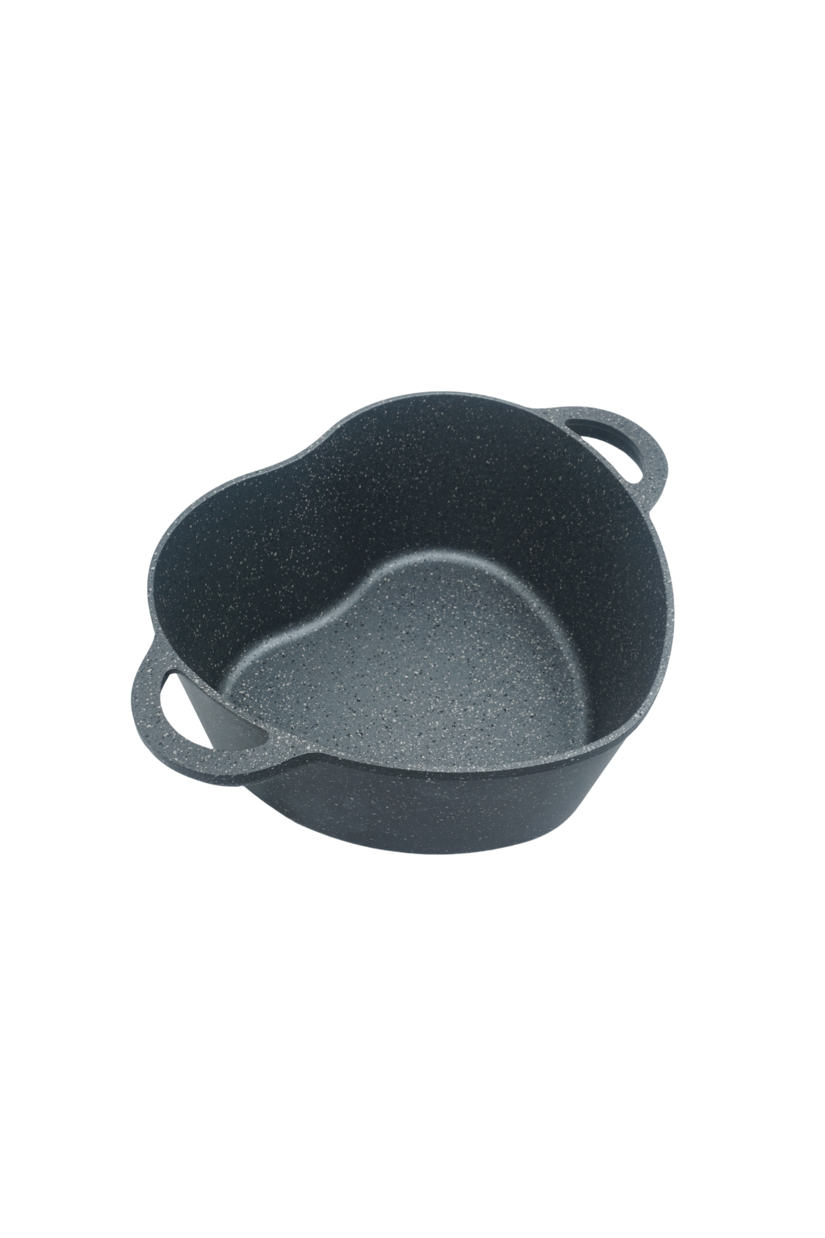 Lovexxa Kalp Şekilli Döküm Tencere - Siyah