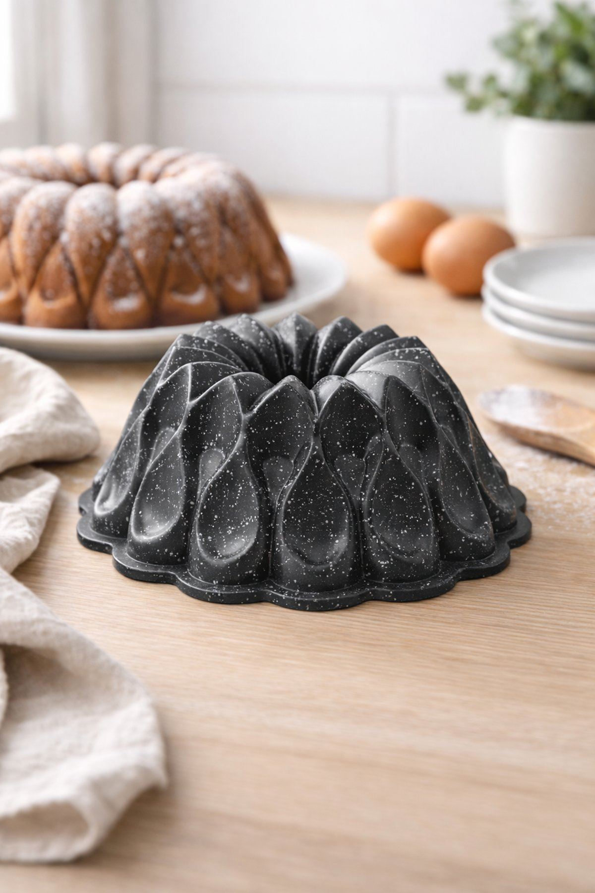 Stilla Döküm Kek Kalıbı 26cm Antrasit