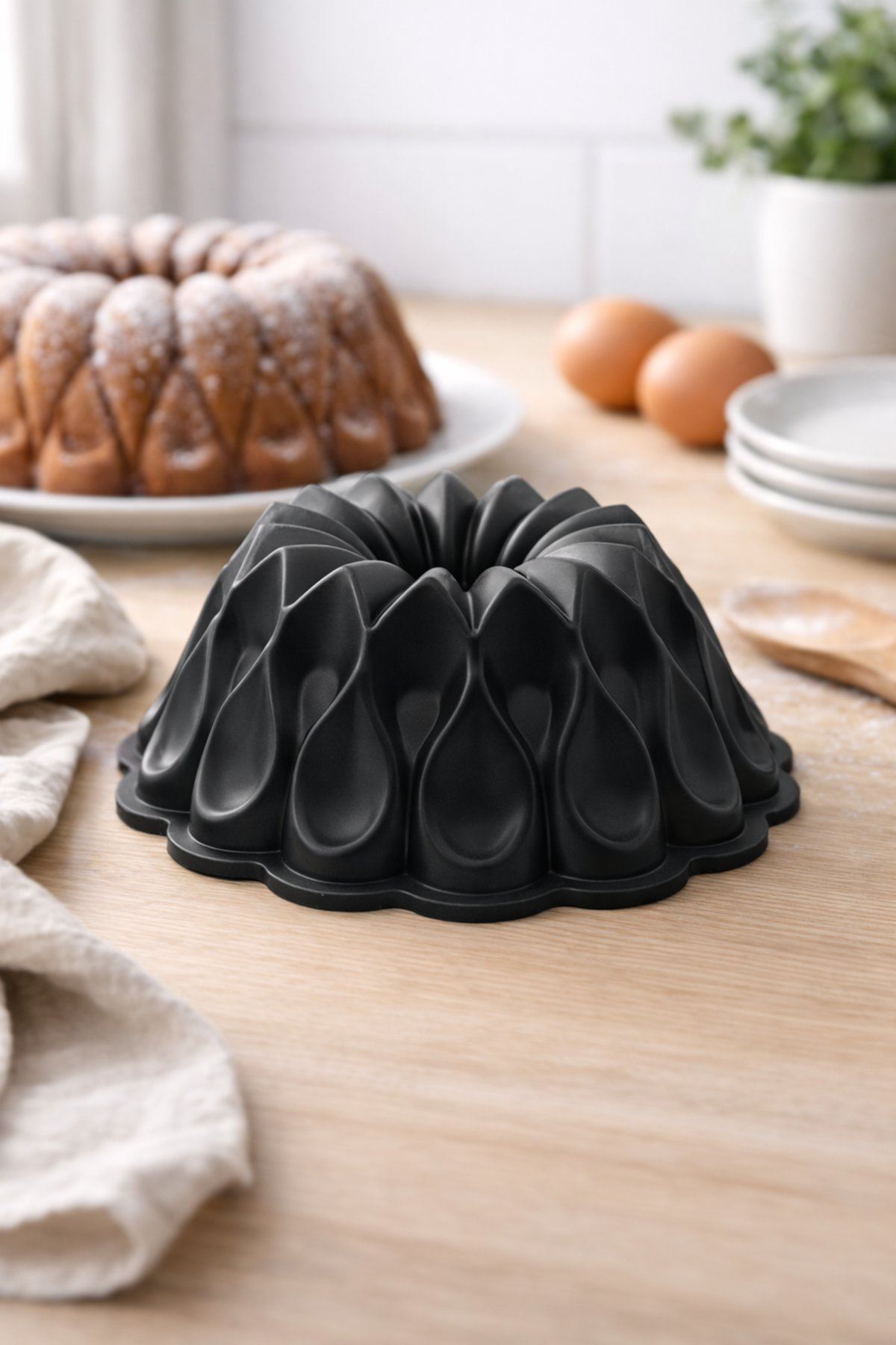 Stilla Döküm Kek Kalıbı 26cm Siyah