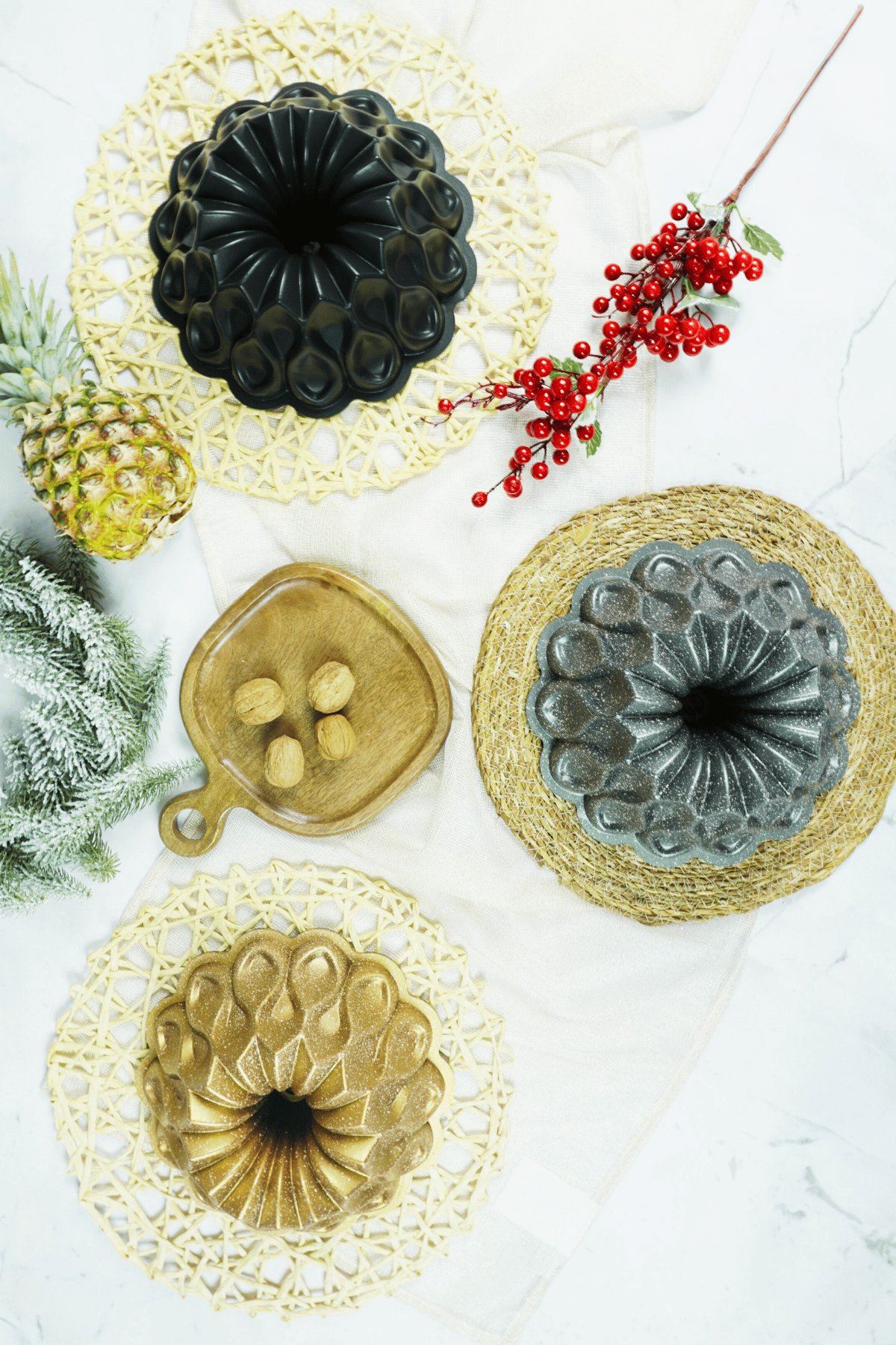 Stilla Döküm Kek Kalıbı 26cm Siyah