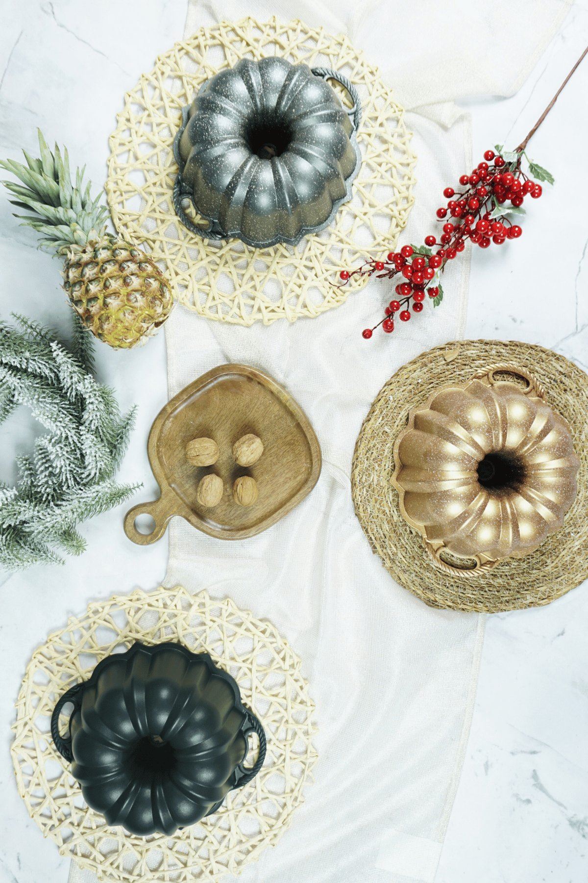 Mira Döküm Kek Kalıbı 26cm Siyah