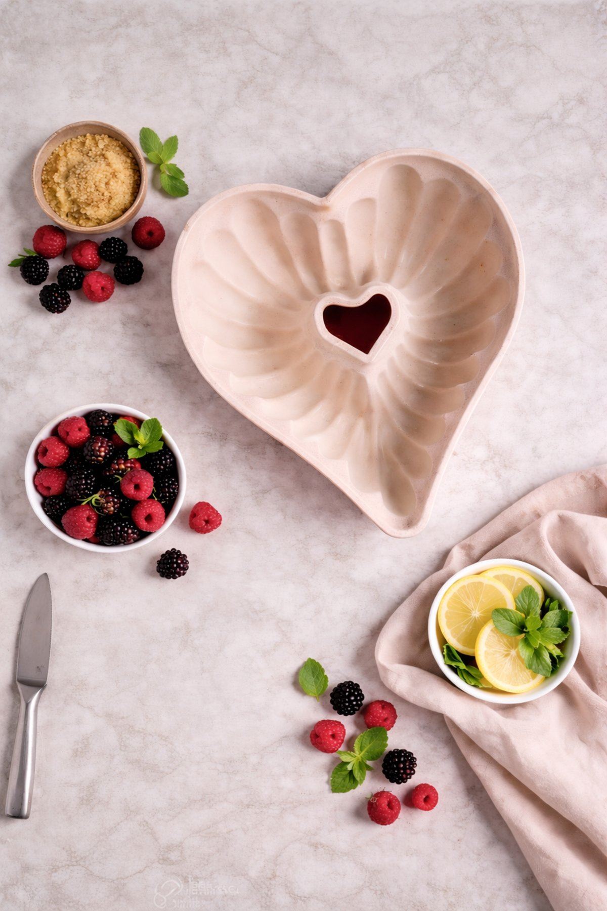 Eros Kalp Döküm Kek Kalıbı Pembe