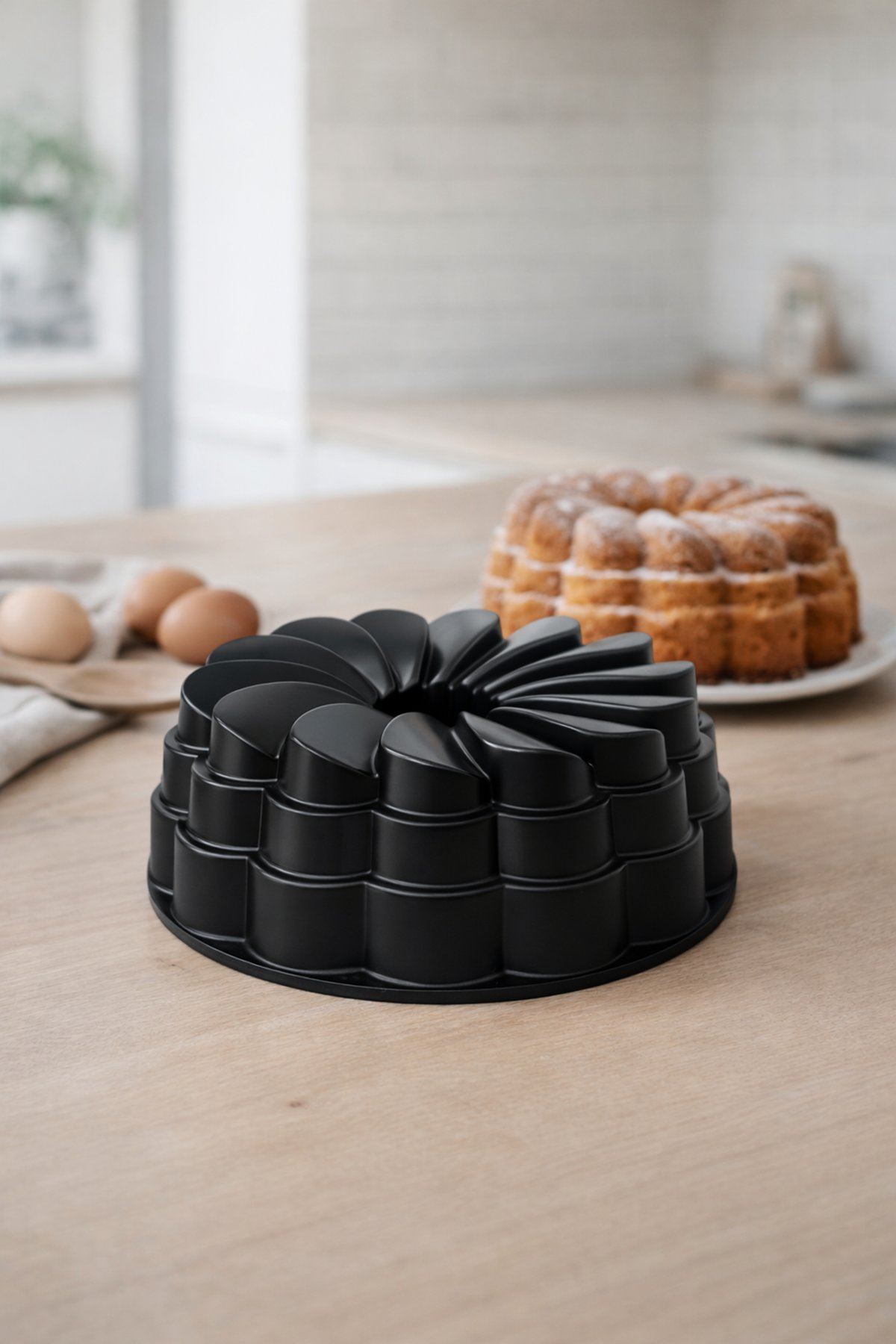 Flora Döküm Kek Kalıbı 26cm Siyah