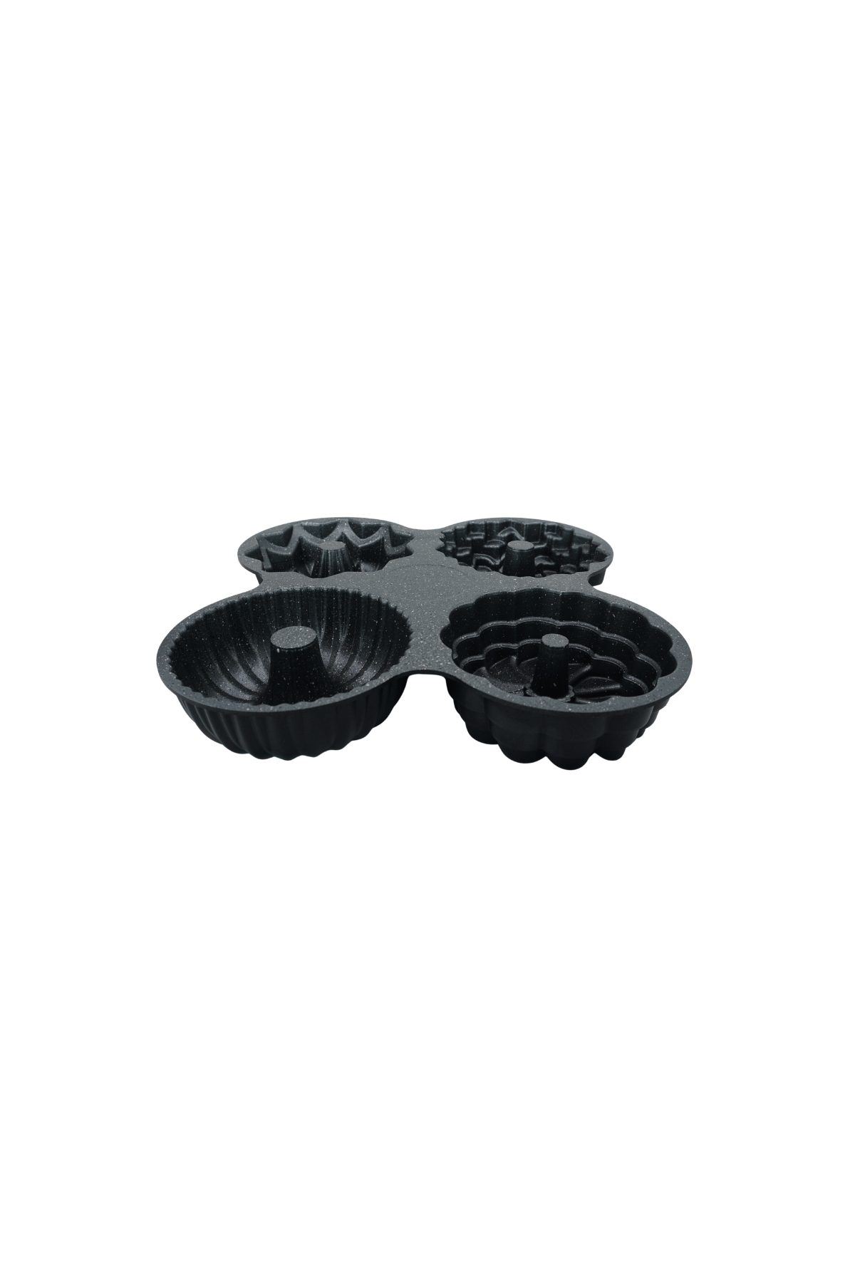 Viona 4'lü Muffin Döküm Kek Kalıbı Siyah