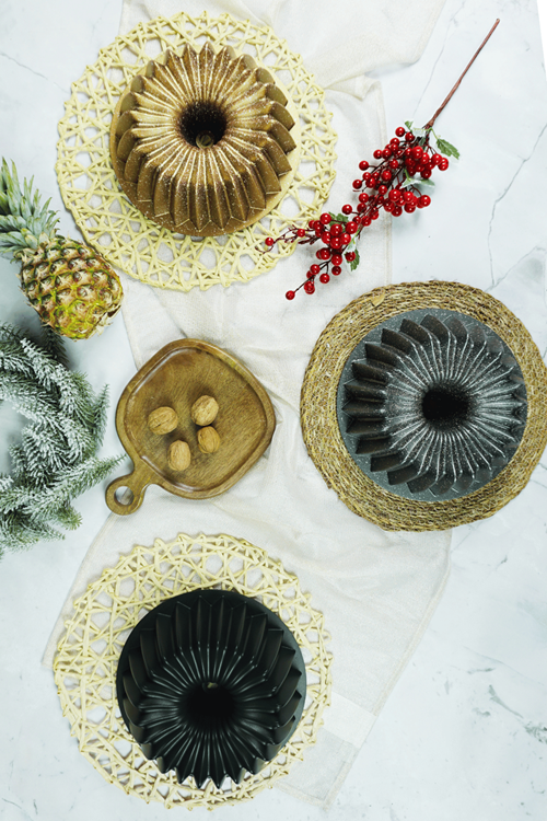 Arden Döküm Kek Kalıbı 26cm Siyah