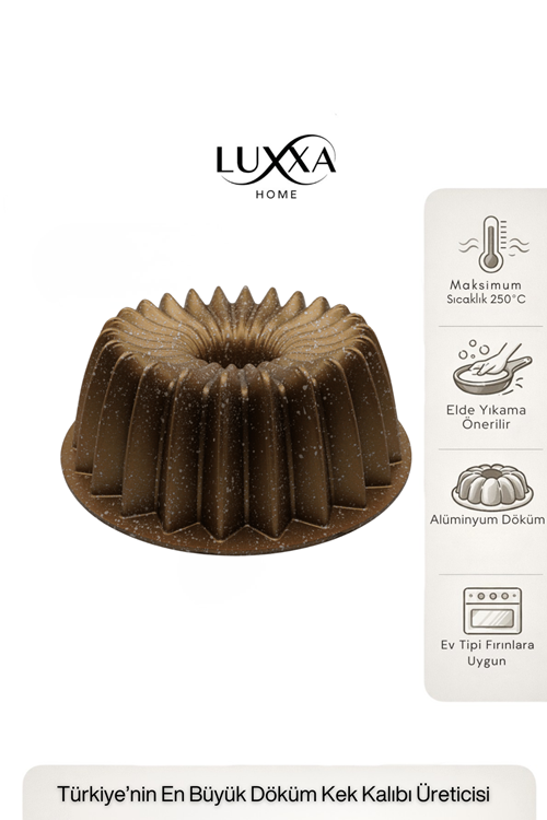 Arden Döküm Kek Kalıbı 26cm Gold