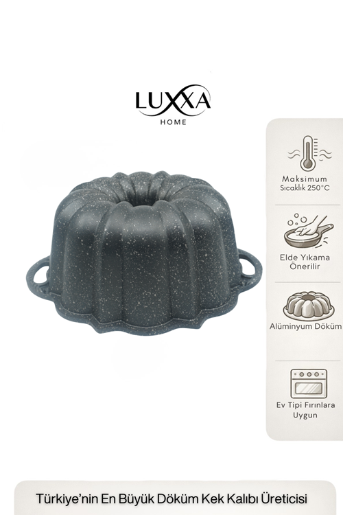 Mira Döküm Kek Kalıbı 26cm Antrasit