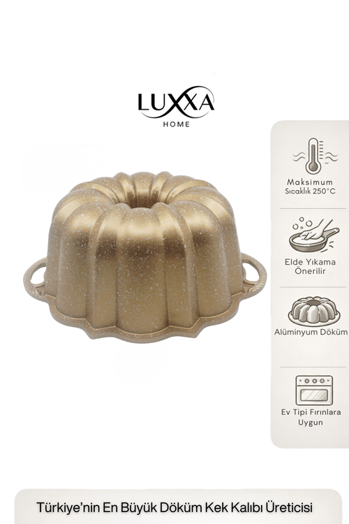 Mira Döküm Kek Kalıbı 26cm Gold