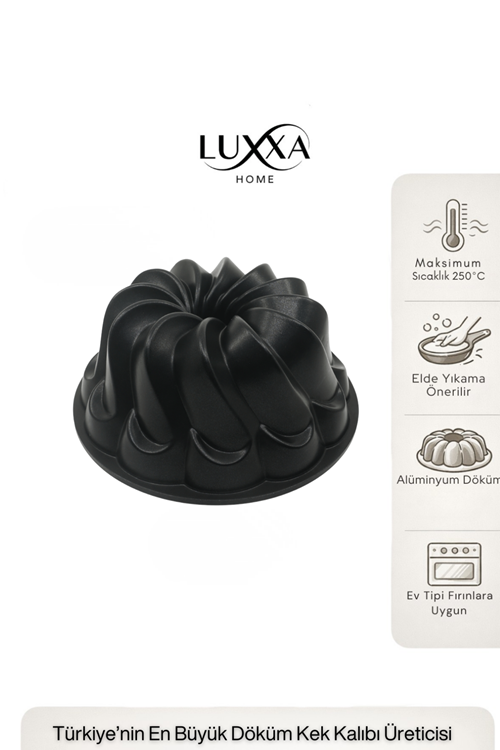 Class Döküm Kek Kalıbı 25cm Siyah