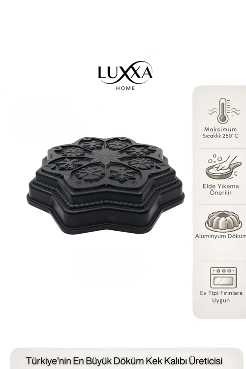 Chris Döküm Kek Kalıbı 28cm Siyah