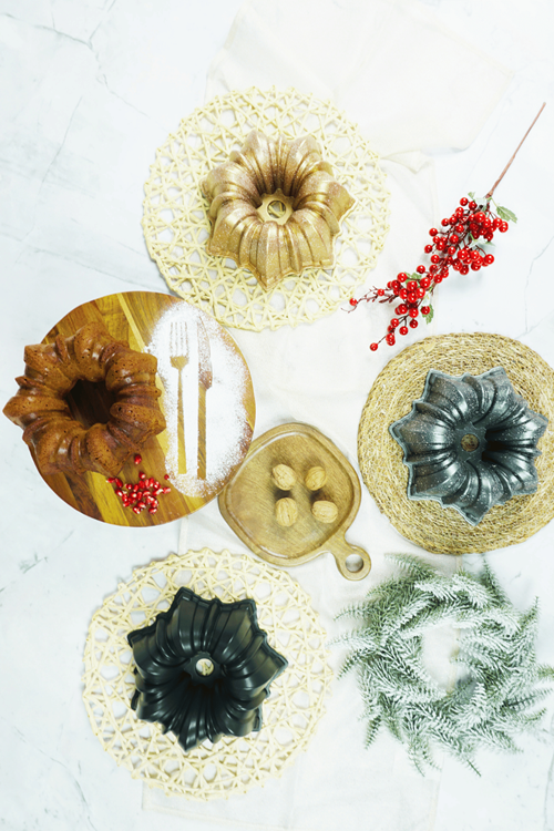 Lora Döküm Kek Kalıbı 25cm Antrasit