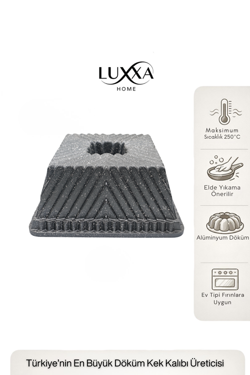 Siena Döküm Kek Kalıbı 22cm Antrasit