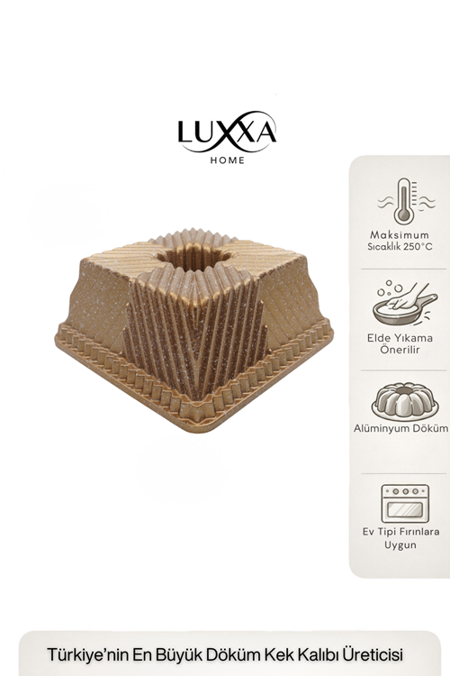 Siena Döküm Kek Kalıbı 22cm Gold