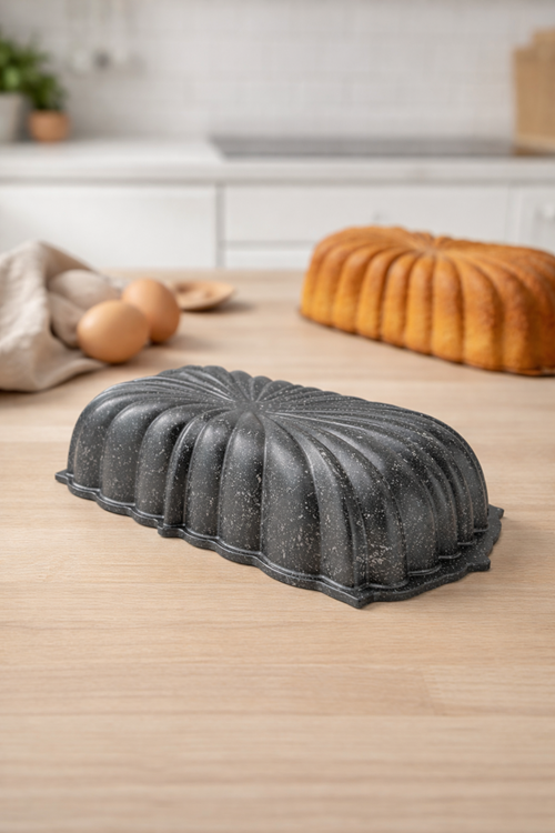 Leona Baton Döküm Kek Kalıbı 30cm Antrasit