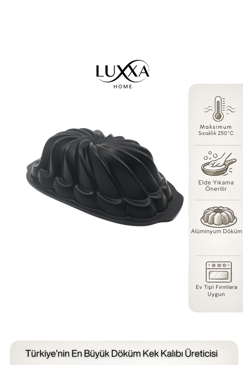 Class Baton Döküm Kek Kalıbı 28cm Siyah