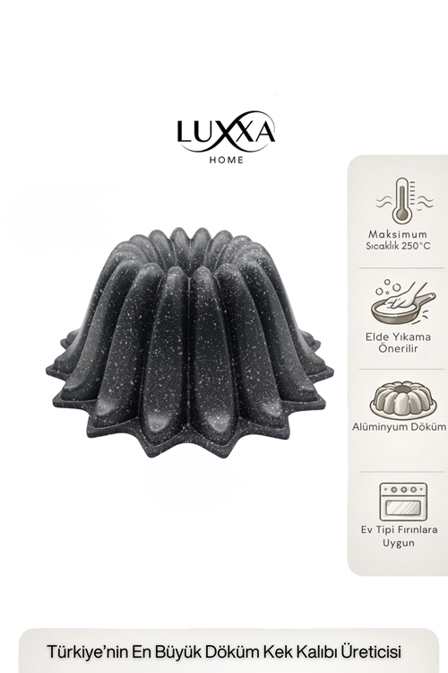 Star Döküm Kek Kalıbı 25cm Antrasit