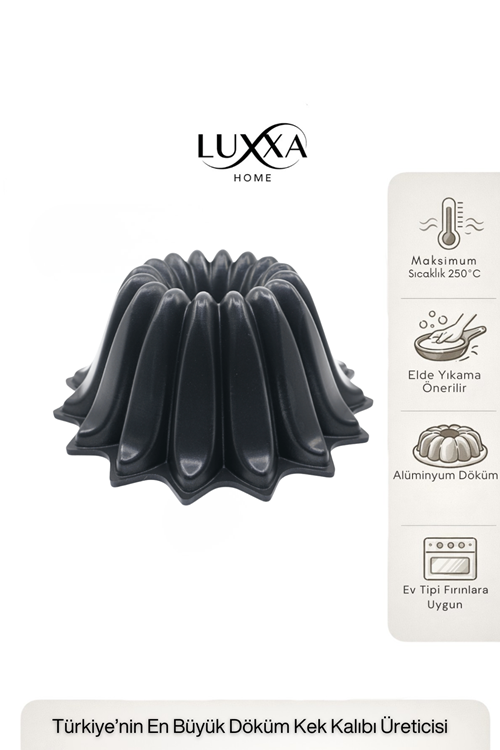 Star Döküm Kek Kalıbı 25cm Siyah
