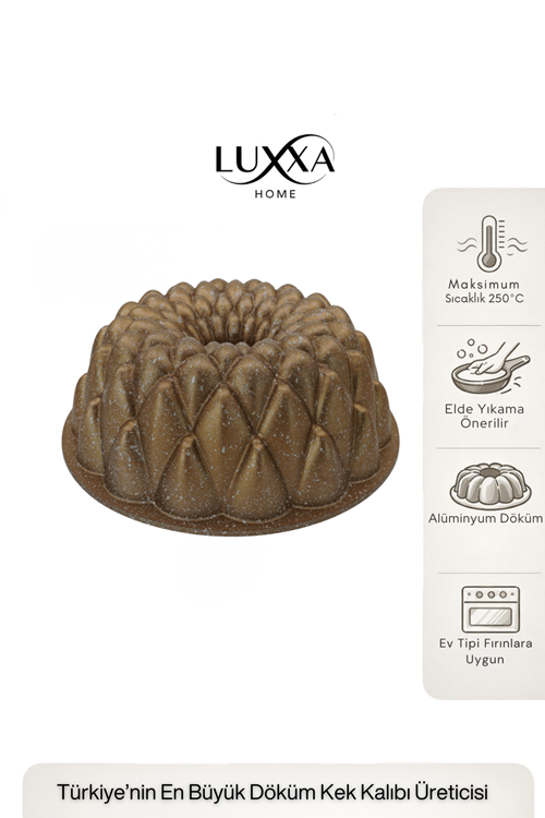 Pigna Döküm Kek Kalıbı 24cm Gold