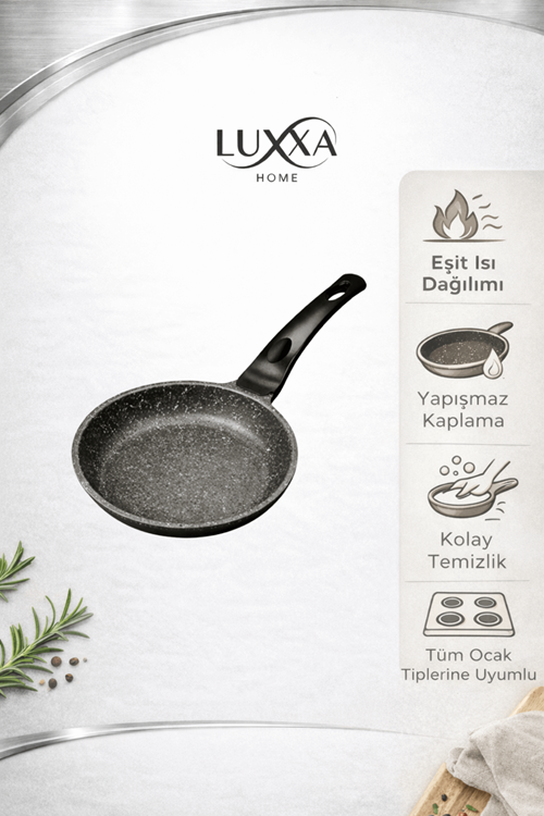 Riva Elite 20cm Döküm Tava Siyah