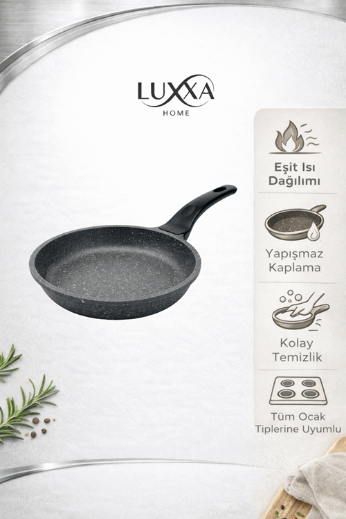 Riva Elite 24cm Döküm Tava Antrasit