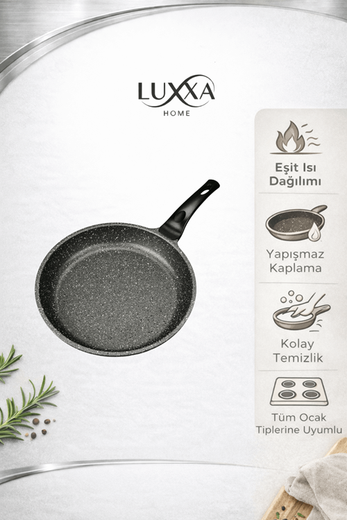 Riva Elite 24cm Döküm Tava Siyah