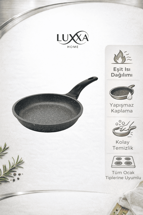 Riva Elite Serisi 2’li Döküm Tava Seti – 24/28 cm Antrasit