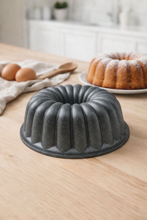 Leona Döküm Kek Kalıbı 25cm Antrasit