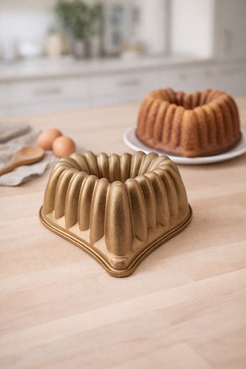 Eros Döküm Kek Kalıbı Gold