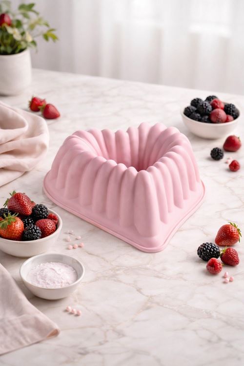 Eros Kalp Döküm Kek Kalıbı Pembe