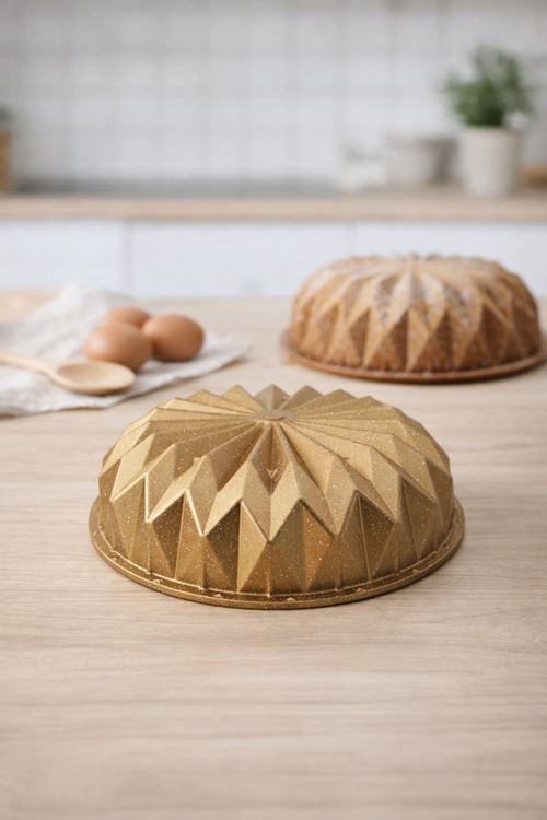 Firuze Döküm Kek Kalıbı 26cm Gold