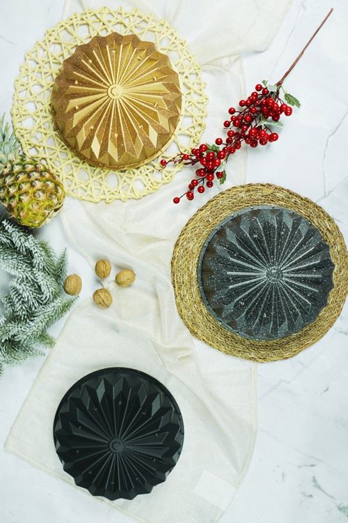 Firuze Döküm Kek Kalıbı 26cm Gold