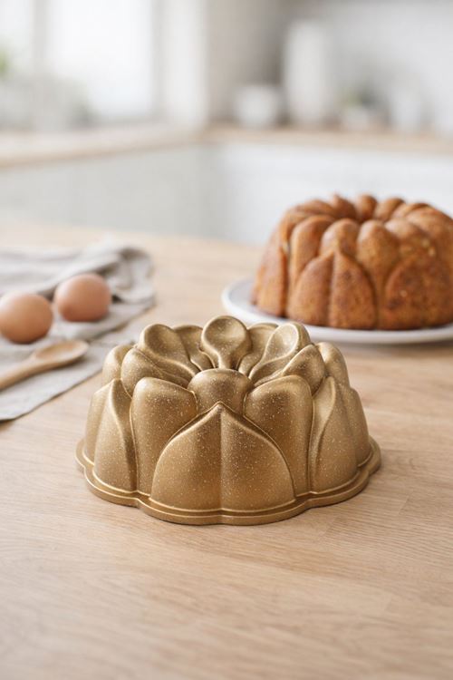 Hira Döküm Kek Kalıbı 26cm Gold