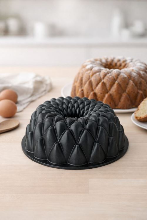 Pigna Döküm Döküm Kek Kalıbı 24cm Siyah