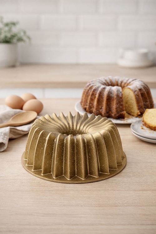 Arden Döküm Kek Kalıbı 26cm Gold