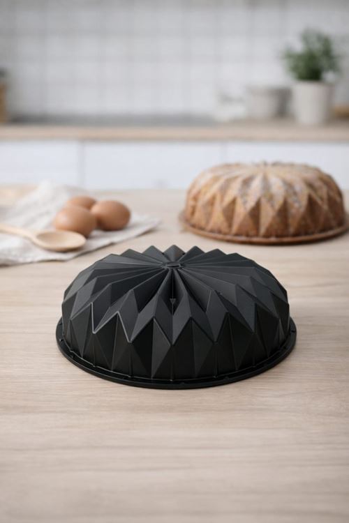 Firuze Döküm Kek Kalıbı 26cm Siyah