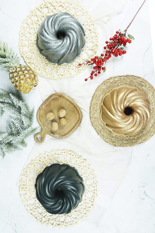 Tornado Döküm Kek Kalıbı 24cm Antrasit