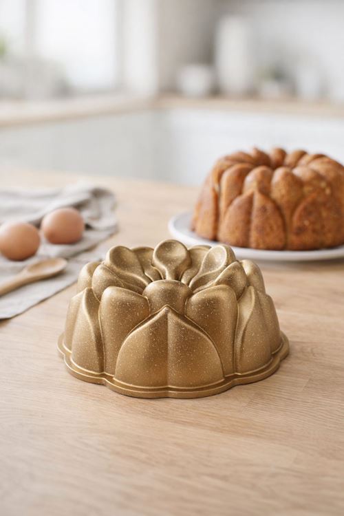 Hira Döküm Kek Kalıbı 26cm Gold