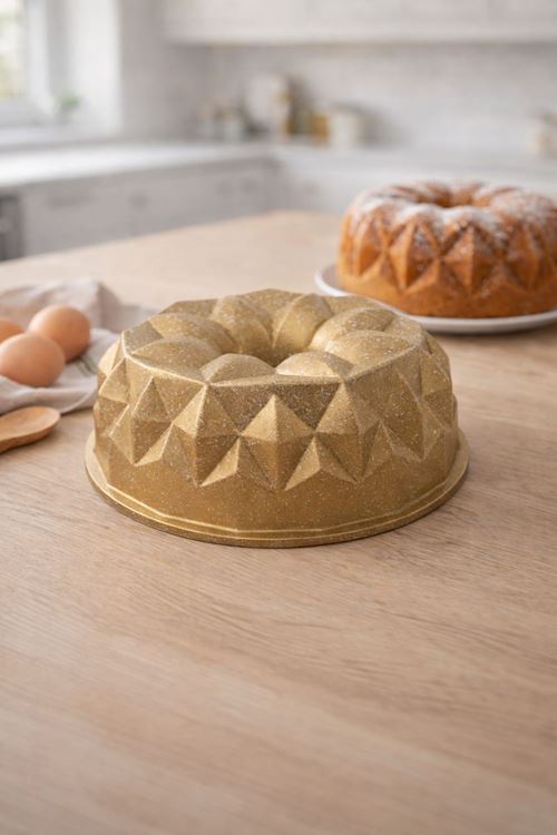 Helios Döküm Kek Kalıbı 25cm Gold