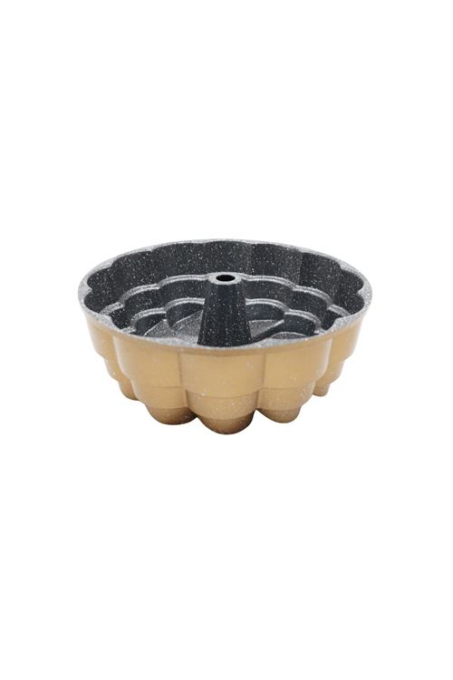 Flora Döküm Kek Kalıbı 26cm Gold