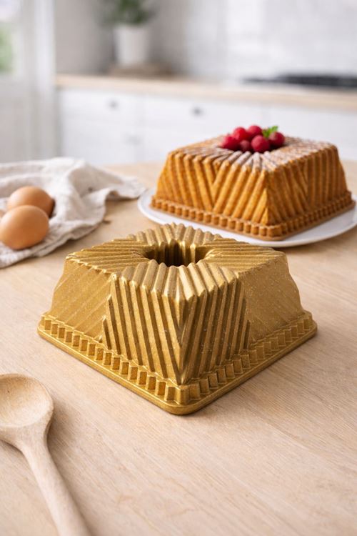 Siena Döküm Kek Kalıbı 22cm Gold