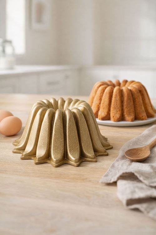 Star Döküm Kek Kalıbı 25cm Gold