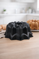 Solaris Döküm Kek Kalıbı 25cm Siyah